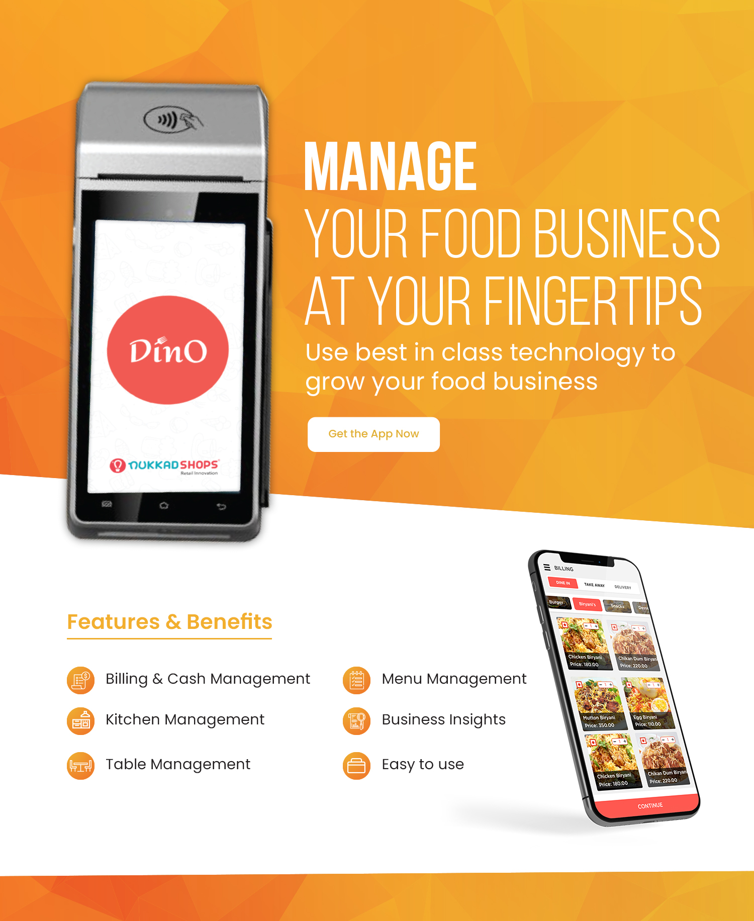 You are currently viewing Launching of Nukkad Shops Restaurant Billing App- DinO mPOS